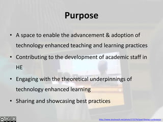 Reconceptualising the e-learning SIG