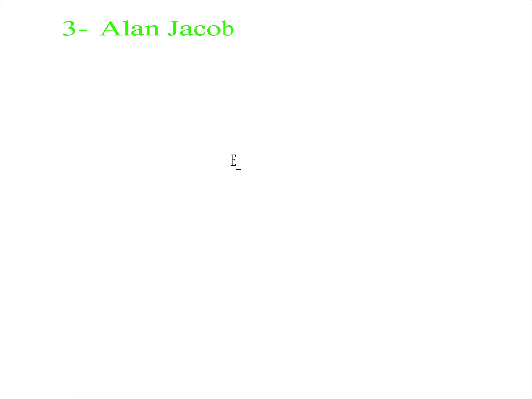 3- Alan Jacob
E_
 