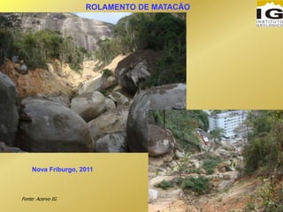 ROLAMENTO DE MATACÃO
Fonte: Acervo IG
Nova Friburgo, 2011
 