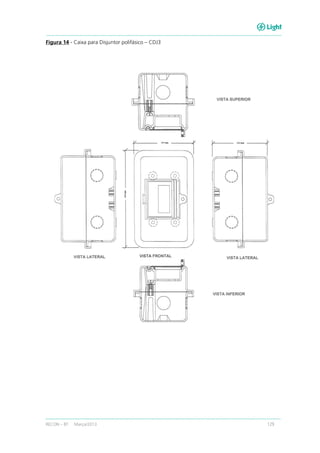 RECON – BT Março/2013 129
Figura 14 - Caixa para Disjuntor polifásico – CDJ3
 