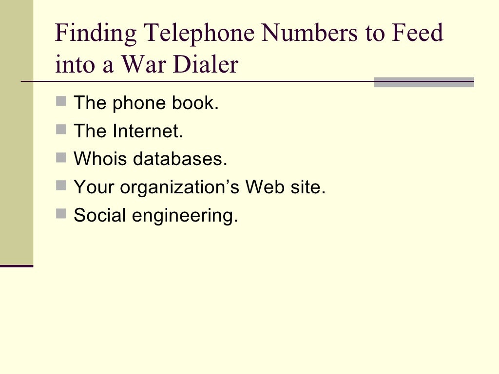 Reconnaissance & Scanning