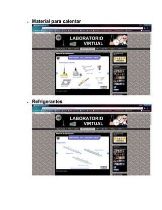  Material para calentar
 Refrigerantes
 
