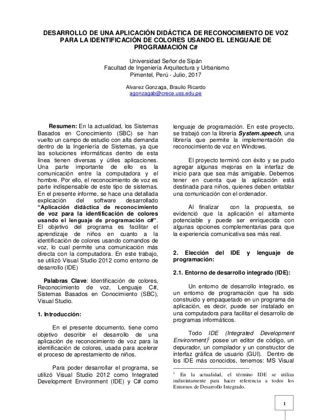 Reconocimiento De Voz C