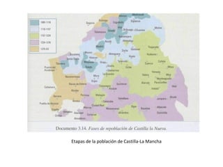 Etapas de la población de Castilla-La Mancha
 