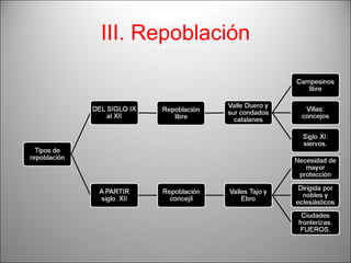 III. Repoblación 