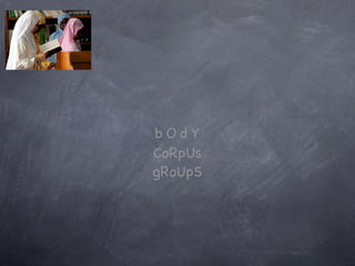 Reconstituting Bodies Of Knowledge