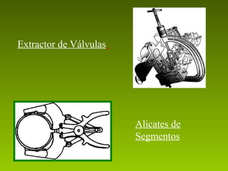 Extractor de Válvulas
Alicates de 
Segmentos
 