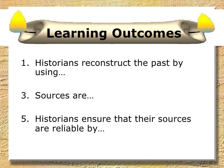 Reconstruct the past