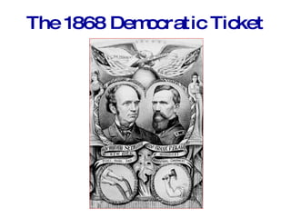 Tenancy & the Crop Lien System Furnishing Merchant Tenant Farmer Landowner Loan tools and seed up to 60% interest to tenant farmer to plant spring crop. Farmer also secures  food, clothing, and other necessities on credit from merchant until the harvest. Merchant holds “lien” {mortgage} on part of tenant’s future crops as repayment of debt.   Plants crop, harvests in  autumn. Turns over up to ½ of crop to land owner as payment of rent. Tenant gives remainder of crop to merchant in payment of debt.  Rents land to tenant in exchange for ¼  to ½ of tenant farmer’s future crop. 