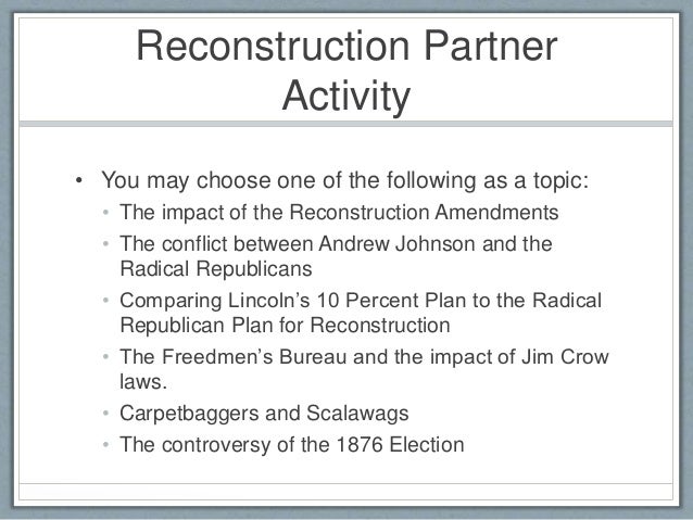 Radical republicans essay image