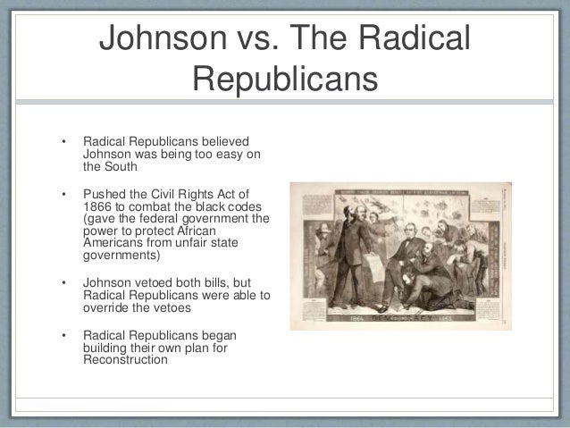 Reconstruction Vs Republican Reconstruction Essay