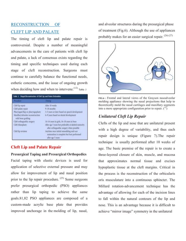 Article of Reconstruction of cleft lip and palate defect | PDF