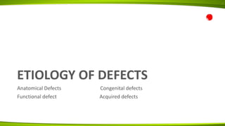 Reconstruction of eyelids defects | PPTX