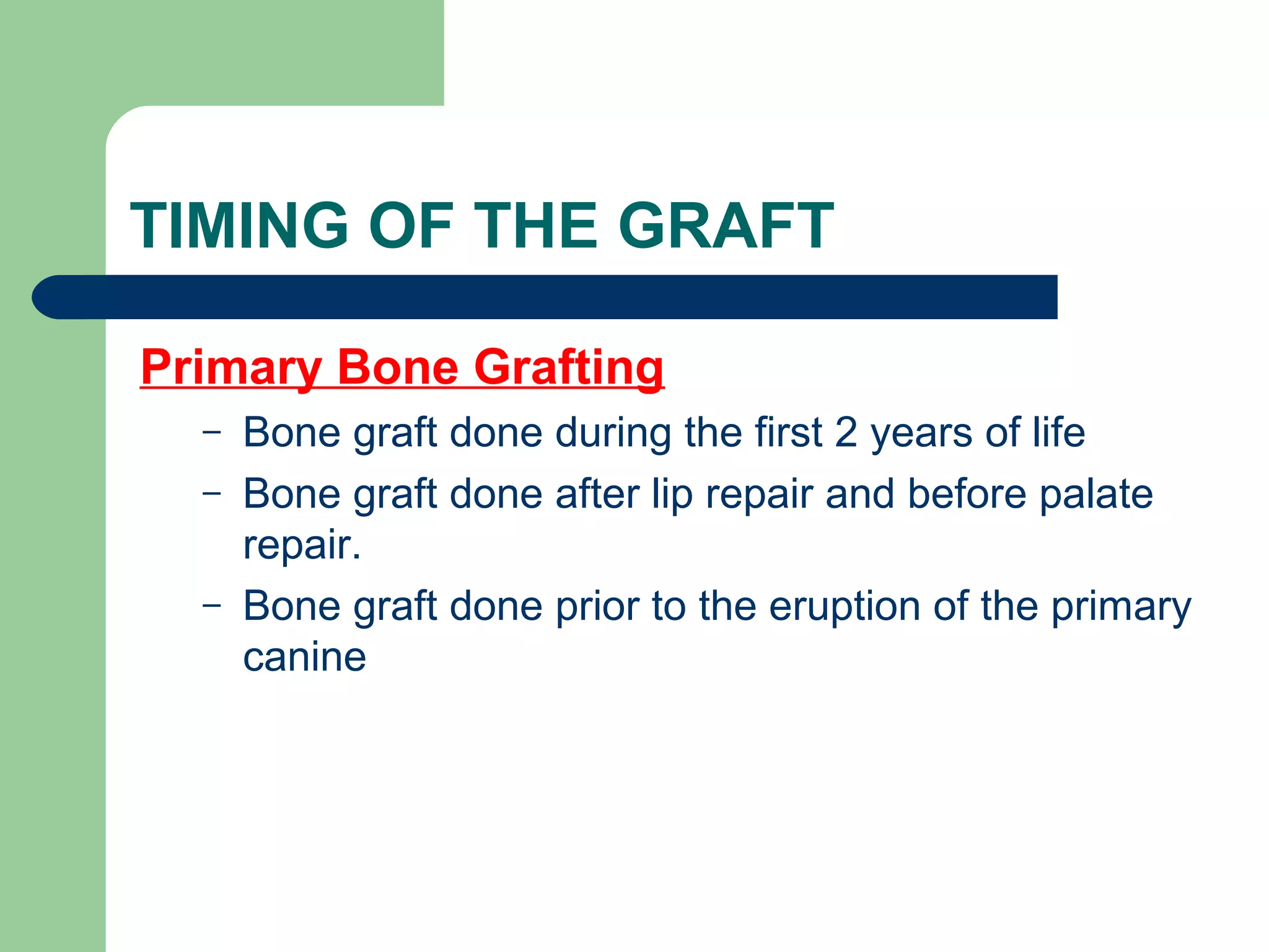 Cleft Bone Alveolar Bone Grafting Ppt