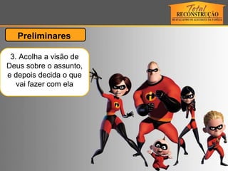 3. Acolha a visão de Deus sobre o assunto, e depois decida o que vai fazer com ela Preliminares  