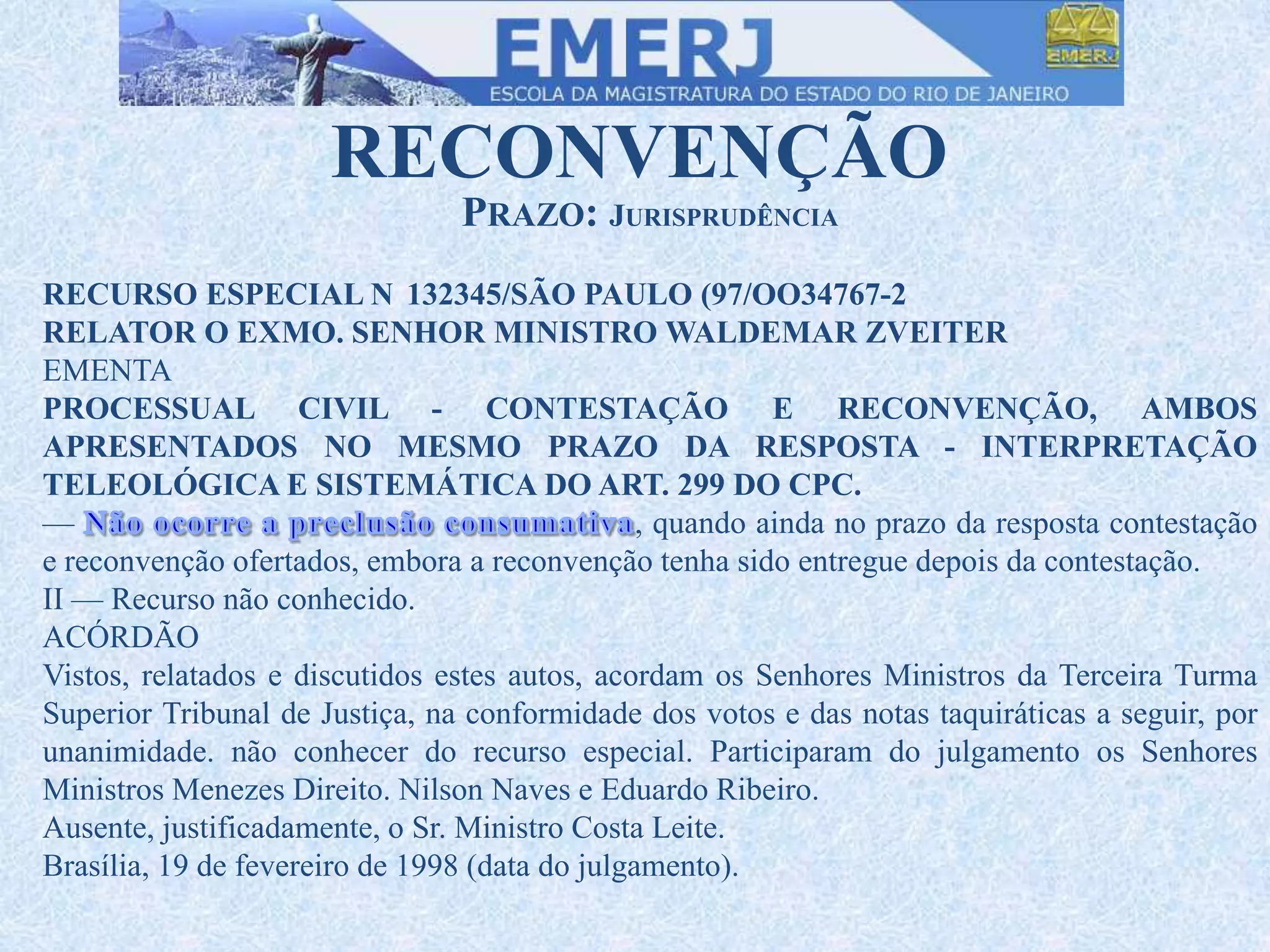 Reconvenção