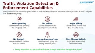 Triple Riding Vilation Sign Recon Global Shutter ANPR Camera for Highways | PPTX
