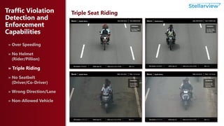 Triple Riding Vilation Sign Recon Global Shutter ANPR Camera for Highways | PPTX