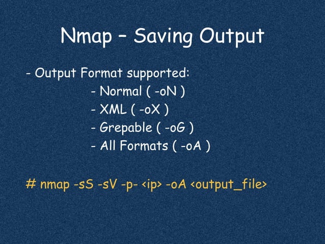 Recon with Nmap | PPT