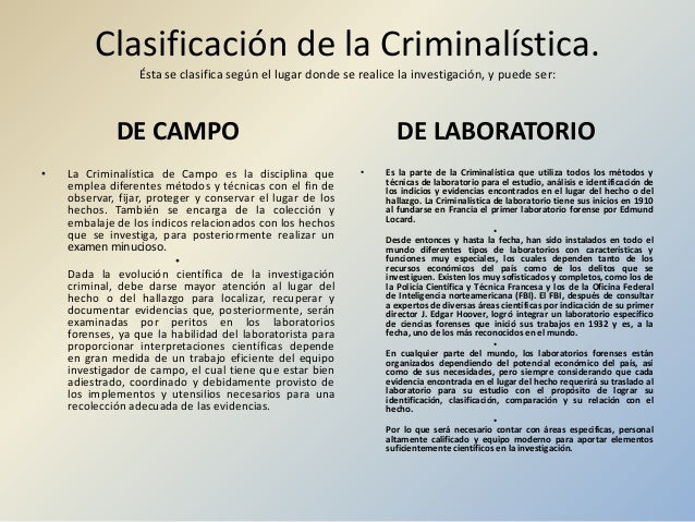 metodología de la criminalistica
