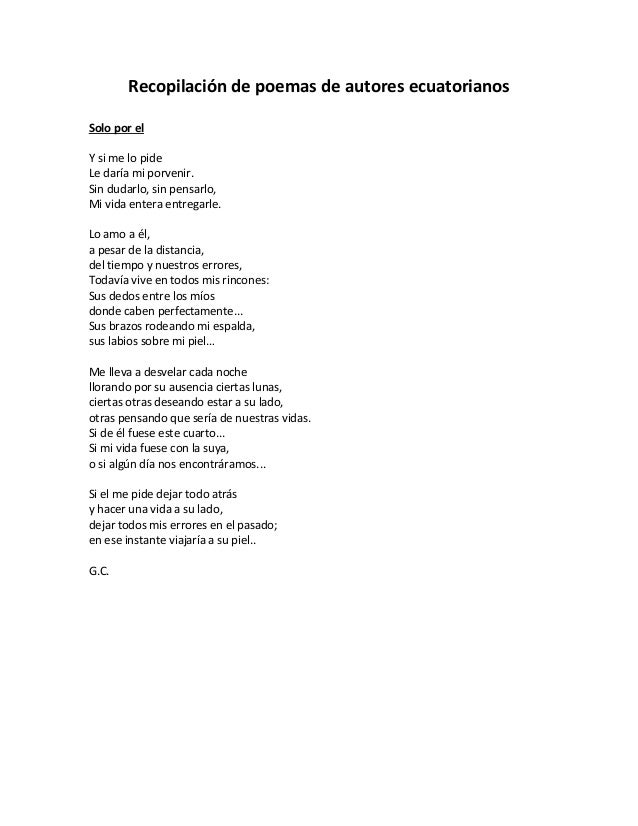 Recopilacion de poemas