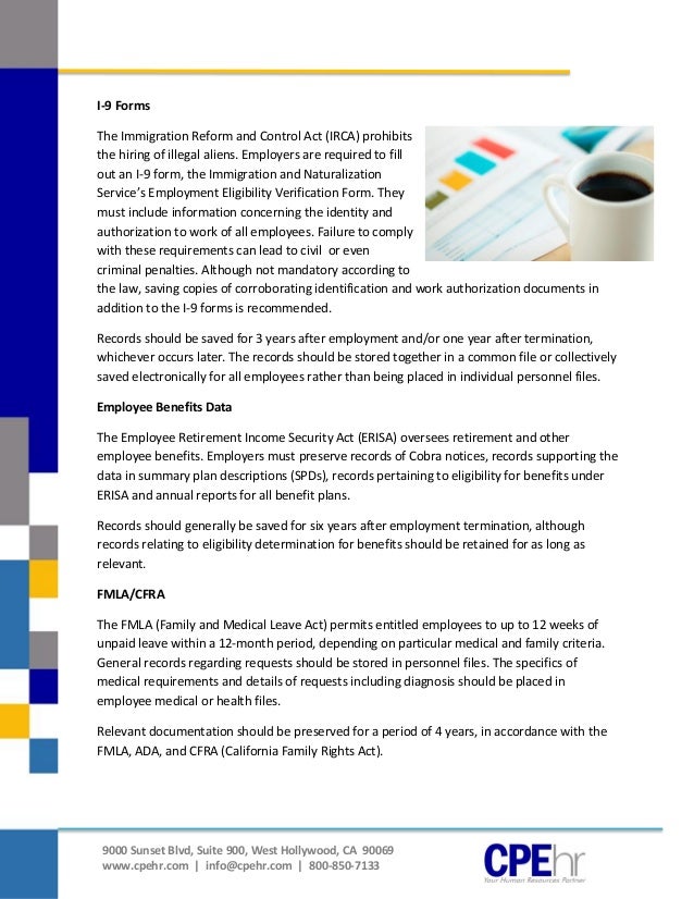 Employment RecordKeeping Best Practices