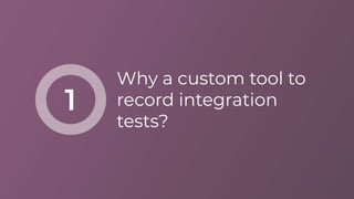Record Automated Integration Tests through the UI | PDF
