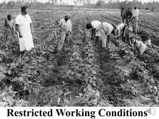 Restricted Working Conditions
 