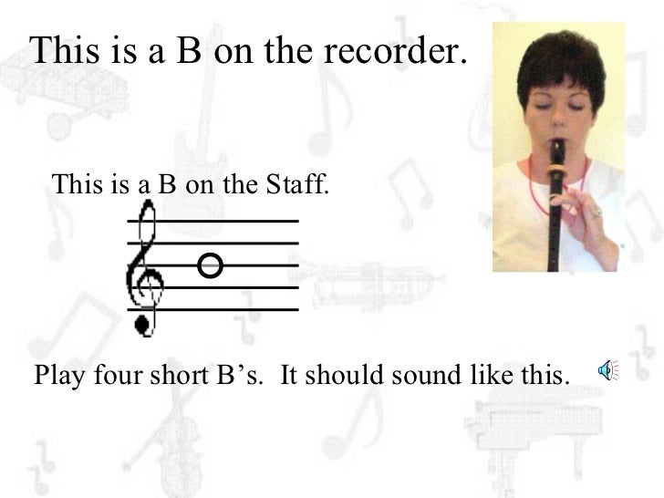 Recorder lesson