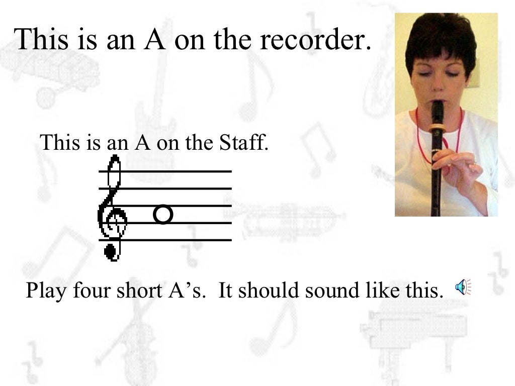 Recorder lesson