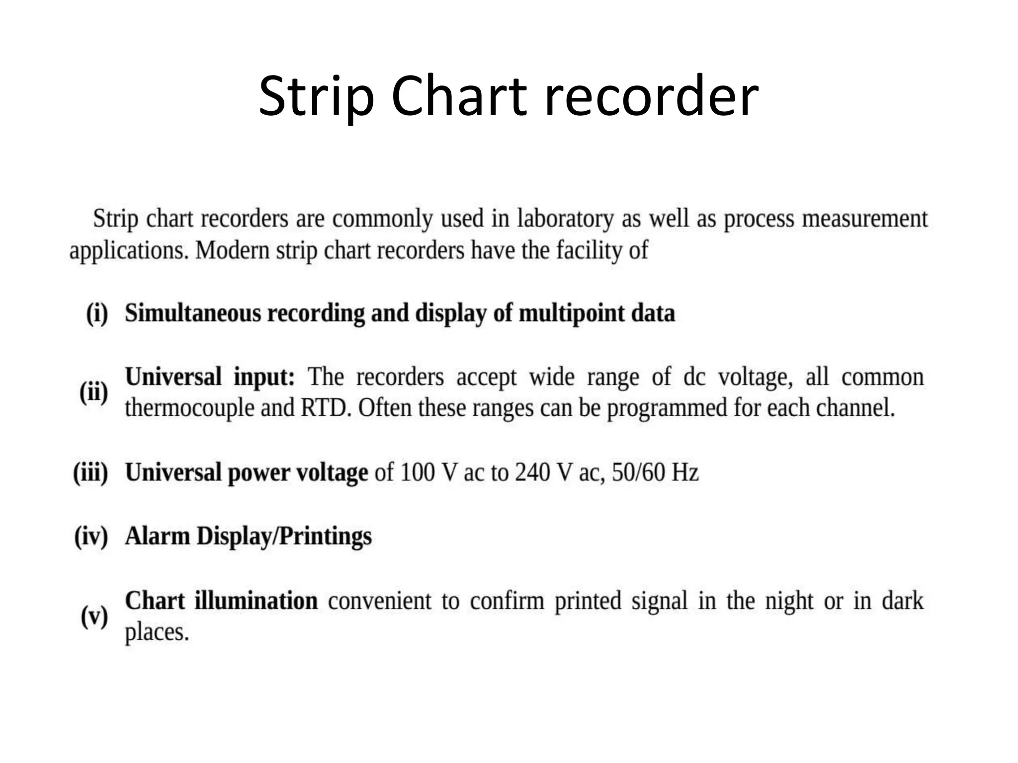 Strip Chart recorder
 