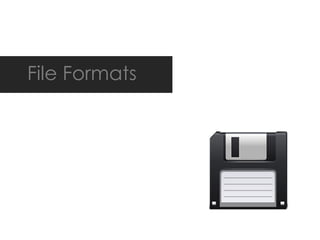 File Formats
 