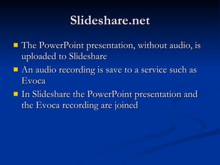 Recording Audio With Power Point2 | PPT
