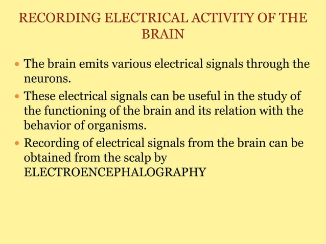 Recording brain activity | PPTX | Brain and Nervous System Disorders ...