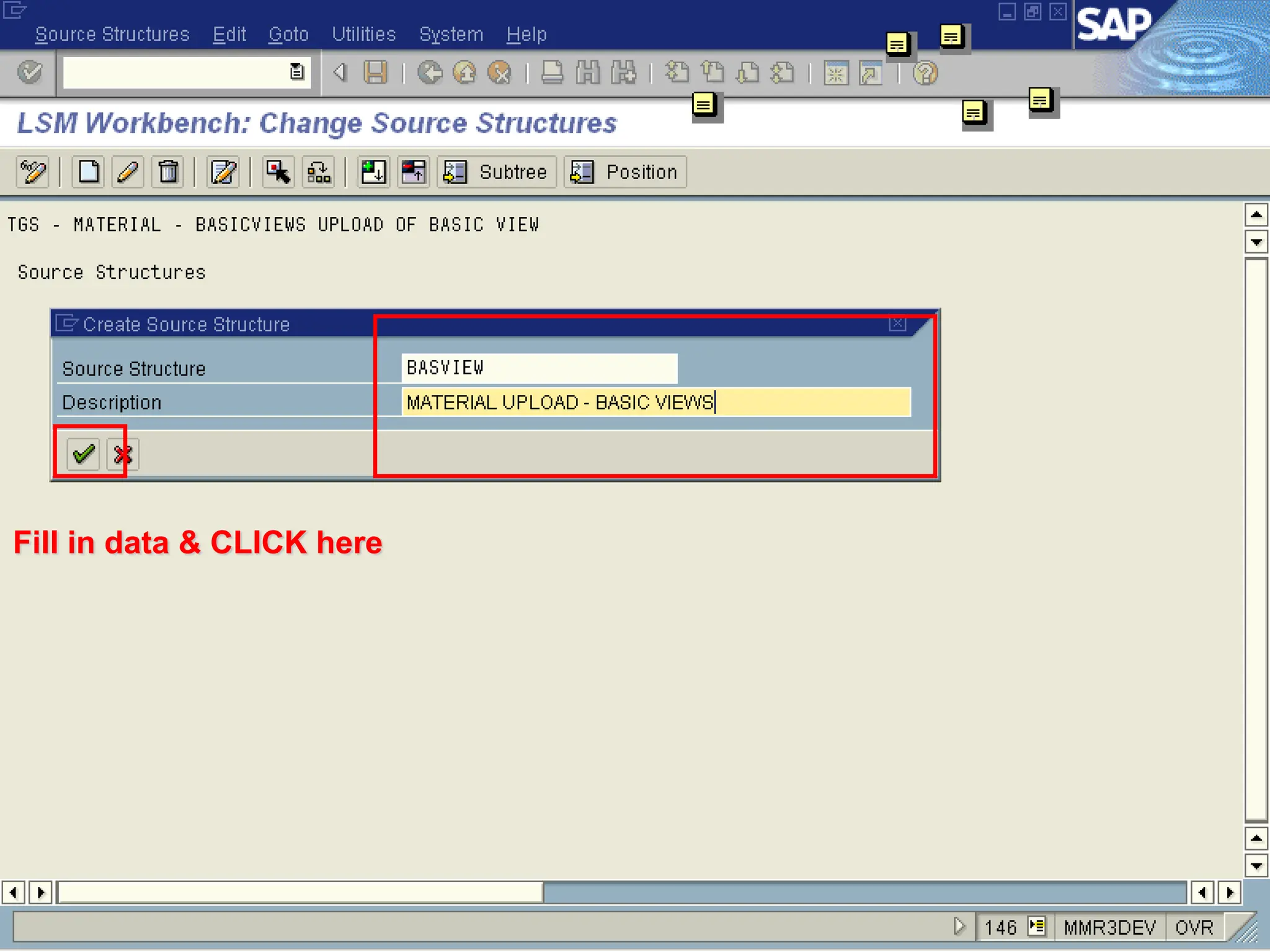 Fill in data & CLICK here
 