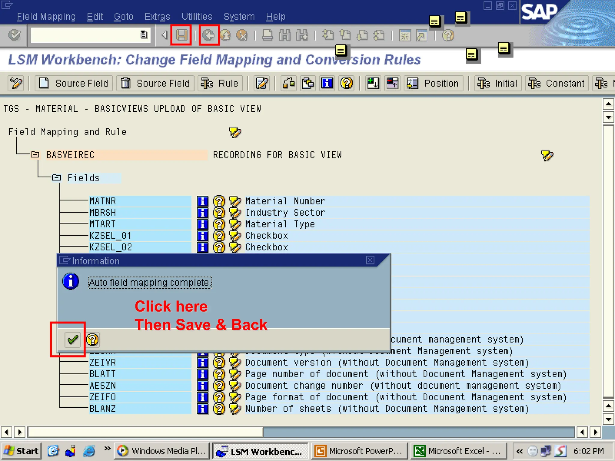 Click here
Then Save & Back
 