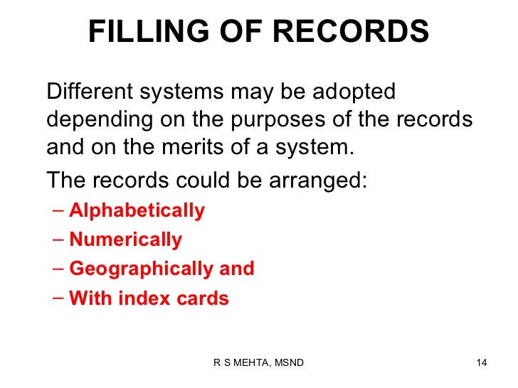 Recording & reporting