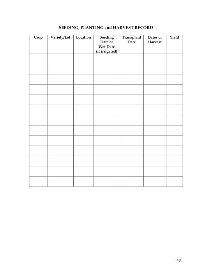 Record-keeping and Budgeting Workbook for Organic Crop Producers (dra…