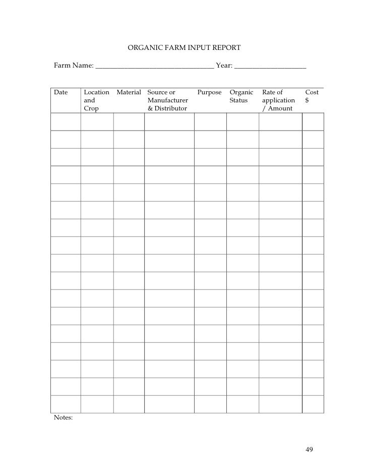 Record-keeping and Budgeting Workbook for Organic Crop Producers (dra…