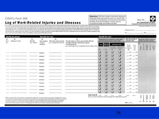 record keeping ppt injury and illness incident report