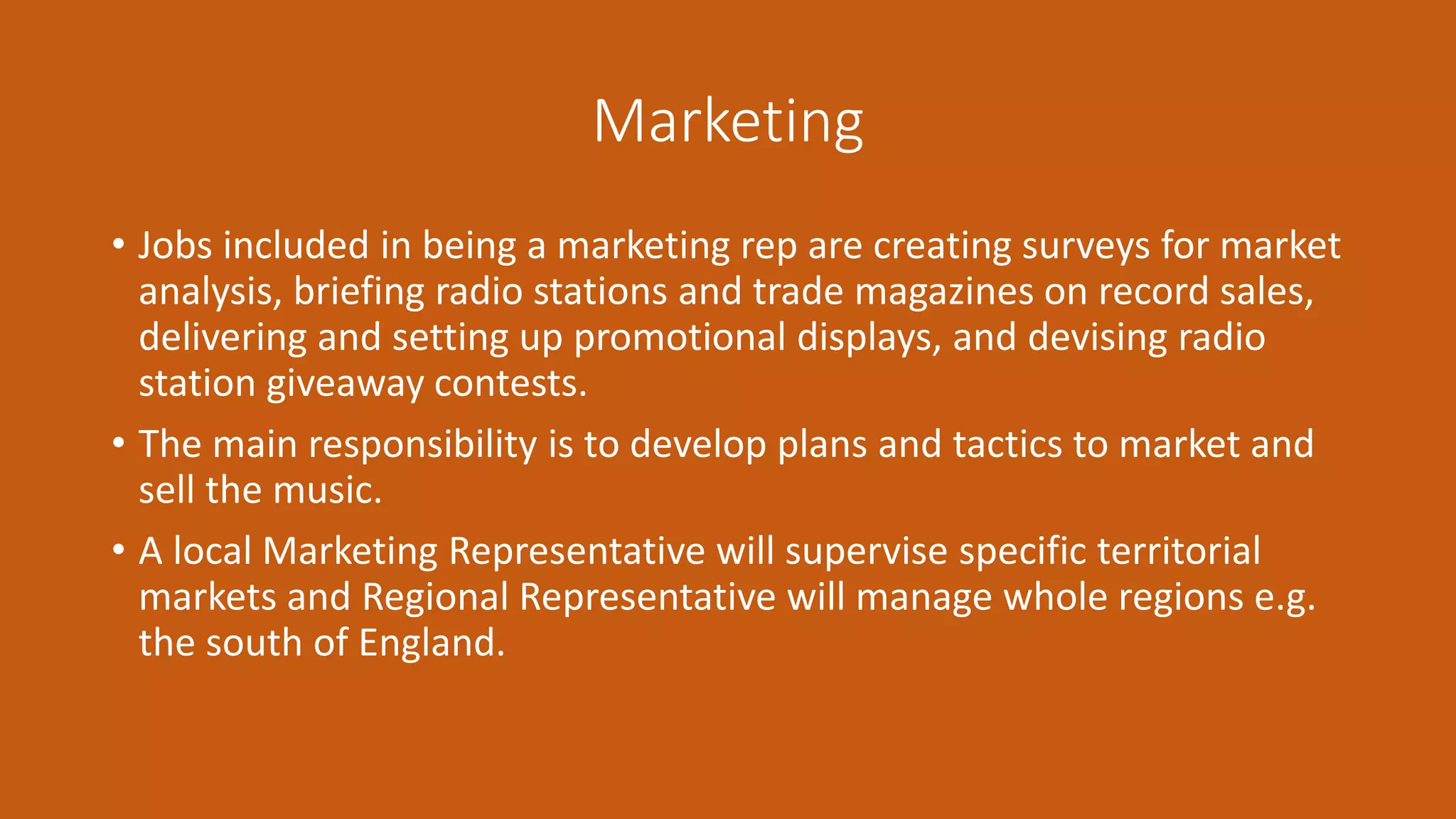 Record label job roles | PPT