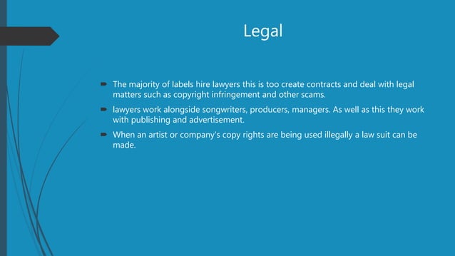 Record label job roles | PPT