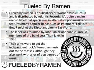 Alternative music record labels