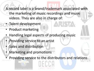 What are the different types of record labels