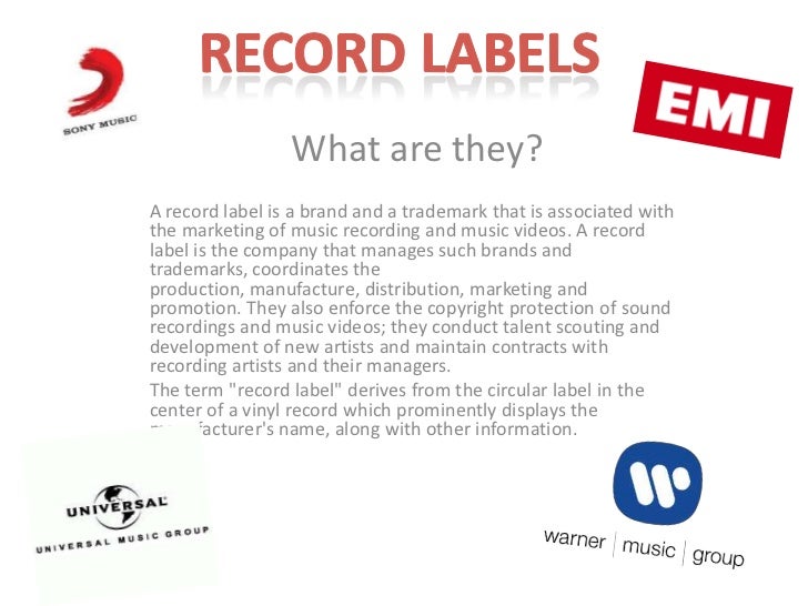 What are the different types of record labels