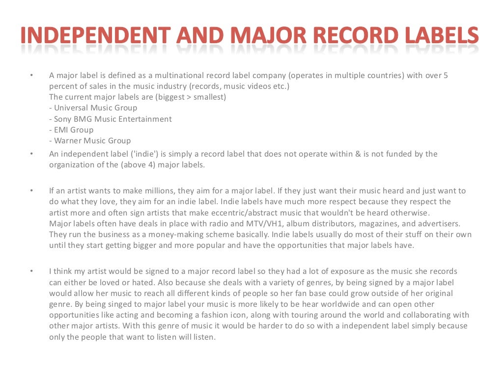 Record labels in sc