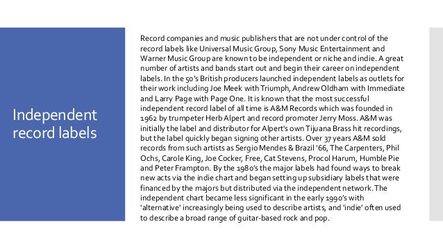 Pros and cons of independent record labels