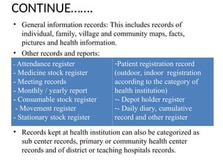 Records-and-Reports b.sc & GNM Students ppt | PPT