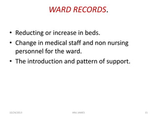 Ward Report Examples RECORDS & REPORTS | PPTX