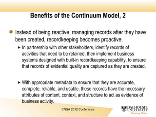 Completion Continuum Records Continuum Model | PPT